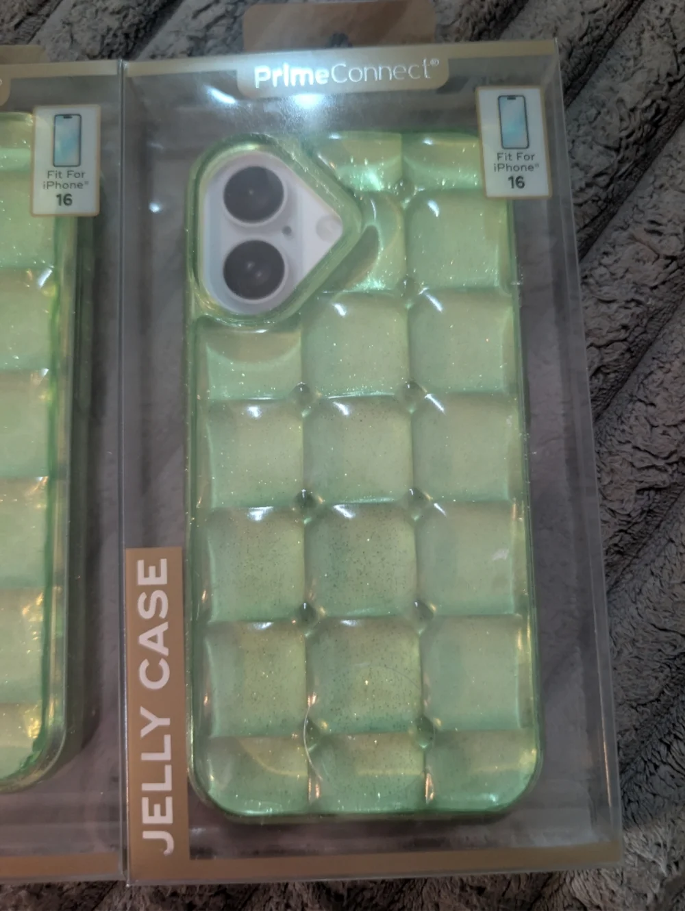 NeeDoh Inspired‎ Puffy iPhone Case 💚 Squishy Bubble Aesthetic iPhone 16/17